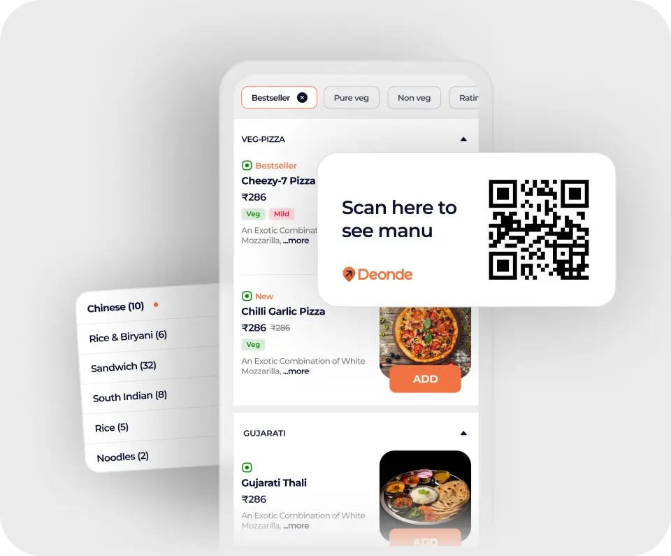 Guests order from phones. Kitchen gets it instantly.